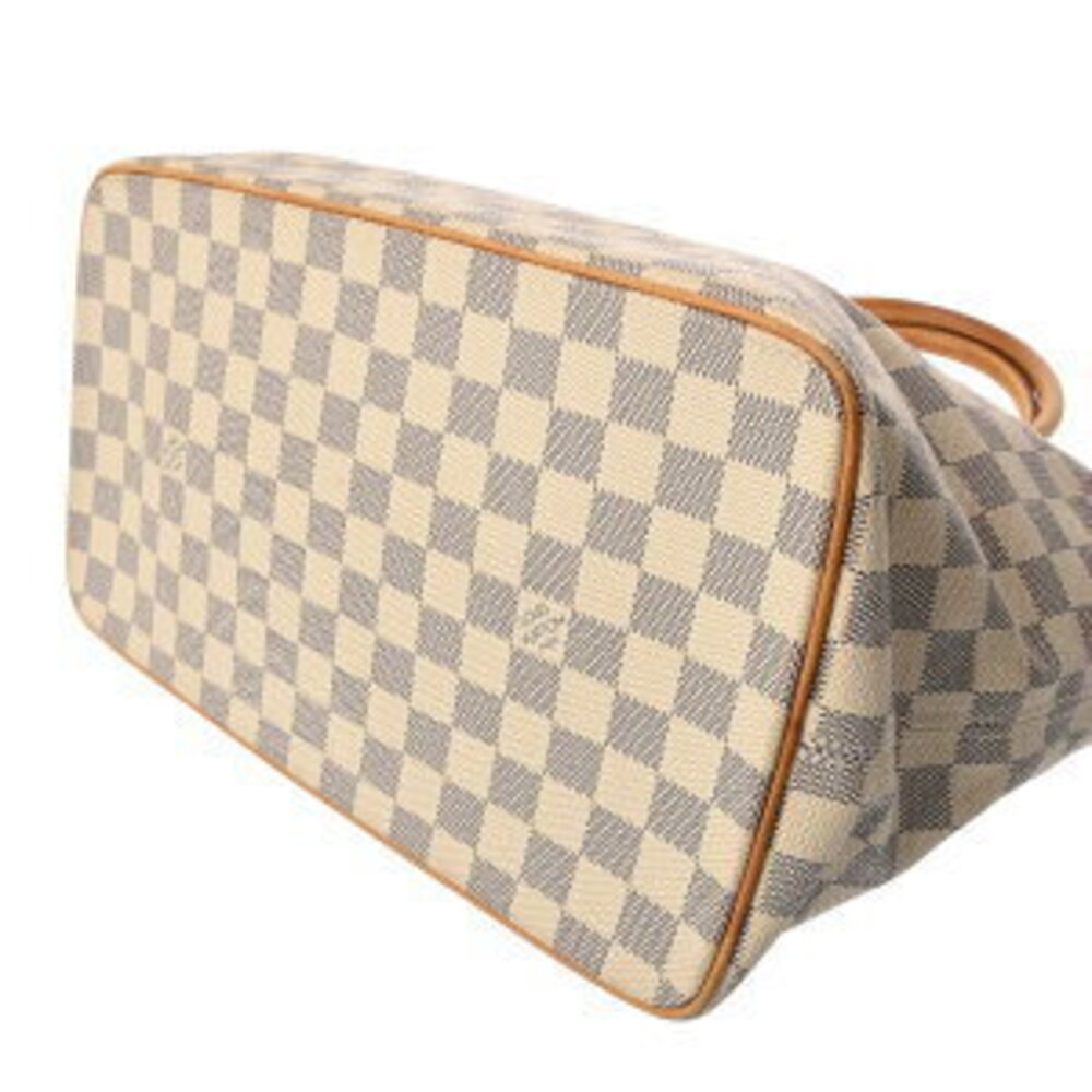 Louis Vuitton Damier Azur White Saleya Tote Bag White Canvas Handbag - Picture 5 of 7